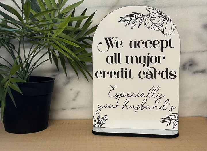 We Accept All Major Credit Cards